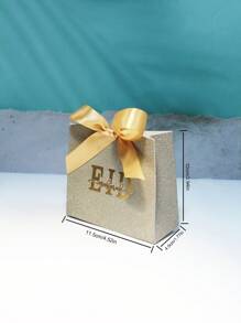 Hộp quà tặng kẹo sáng bóng thanh lịch 5 chiếc cho lễ hội Hồi giáo Kareem Hajj, trang trí lưu niệm chúc mừng - Vàng - Xem 2