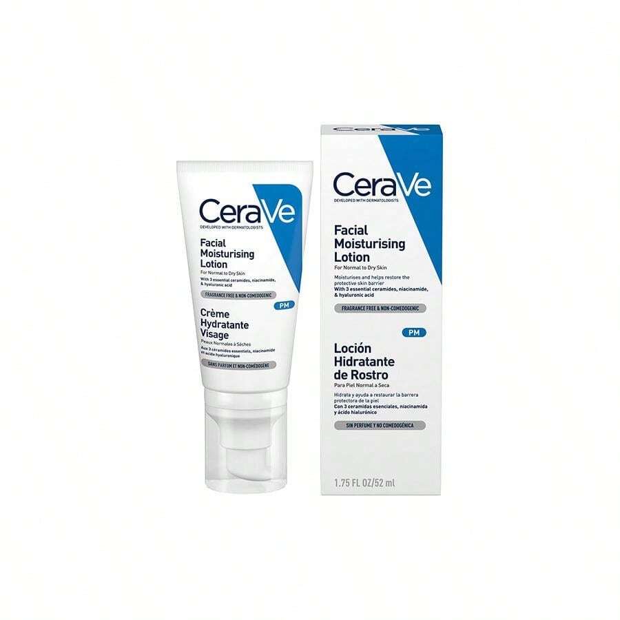 CeraVe PM Facial Moisturising Lotion - 52ml - White - View 1