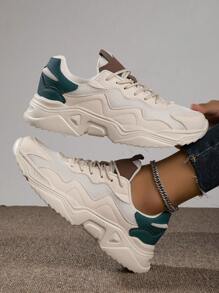 Vintage-stil Freizeitschuhe Für Frauen, Atmungsaktiv, Leicht Und Bequem, Geeignet Für Pendeln, Sport, Gehen - Verschiedenfarbig - Übersicht 1