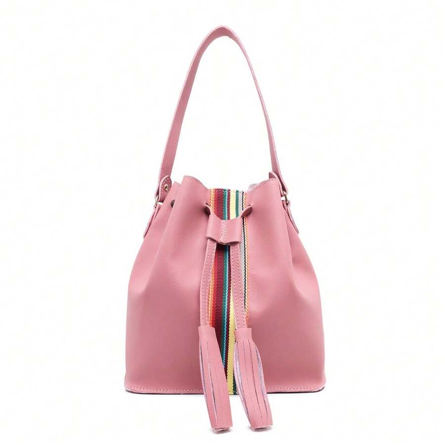 Women Shoulder Bags - 珊瑚粉 - 查看 1