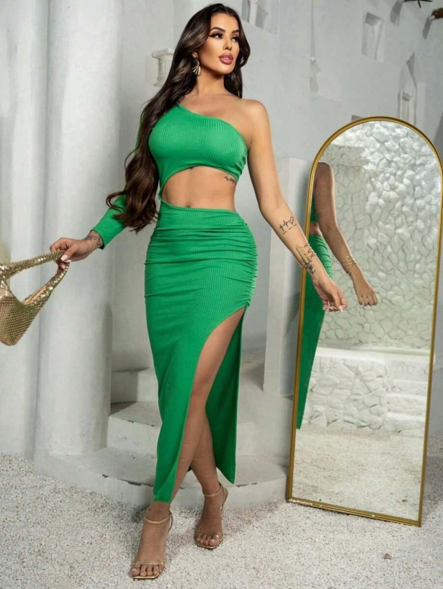 Women Dresses - 綠色 - 查看 1