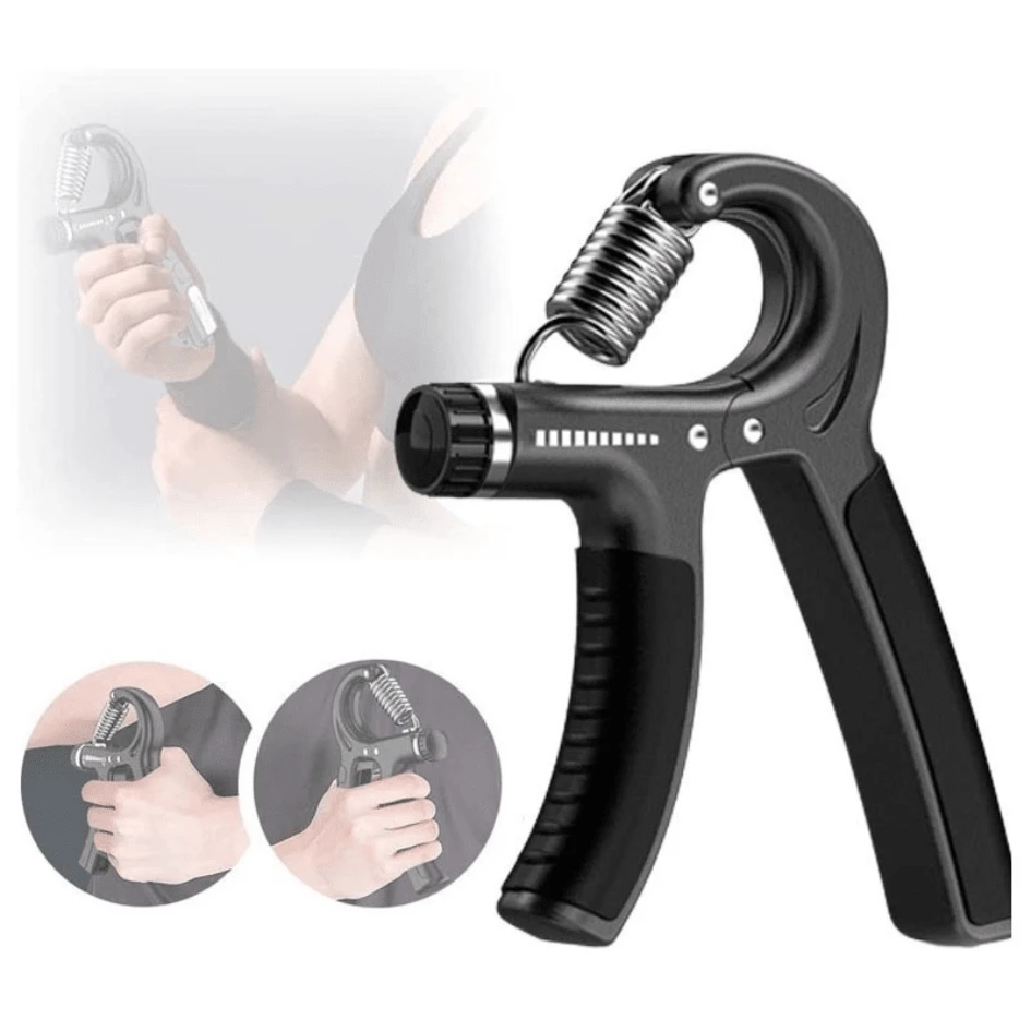 Hand Grip Aparelho fisioterapia Exercitador de Dedos De Mola Ajustavel Fortalecedor Flexor de Punho e Antebraço Academia Fitness - Multicolorido - Visão 1