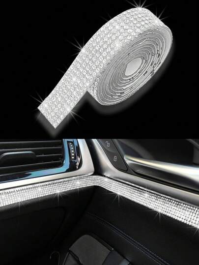 Diy Rhinestone Stickers Shiny Car Decoration Stickers/Photo Frame Stickers/Creative Diamond Stickers