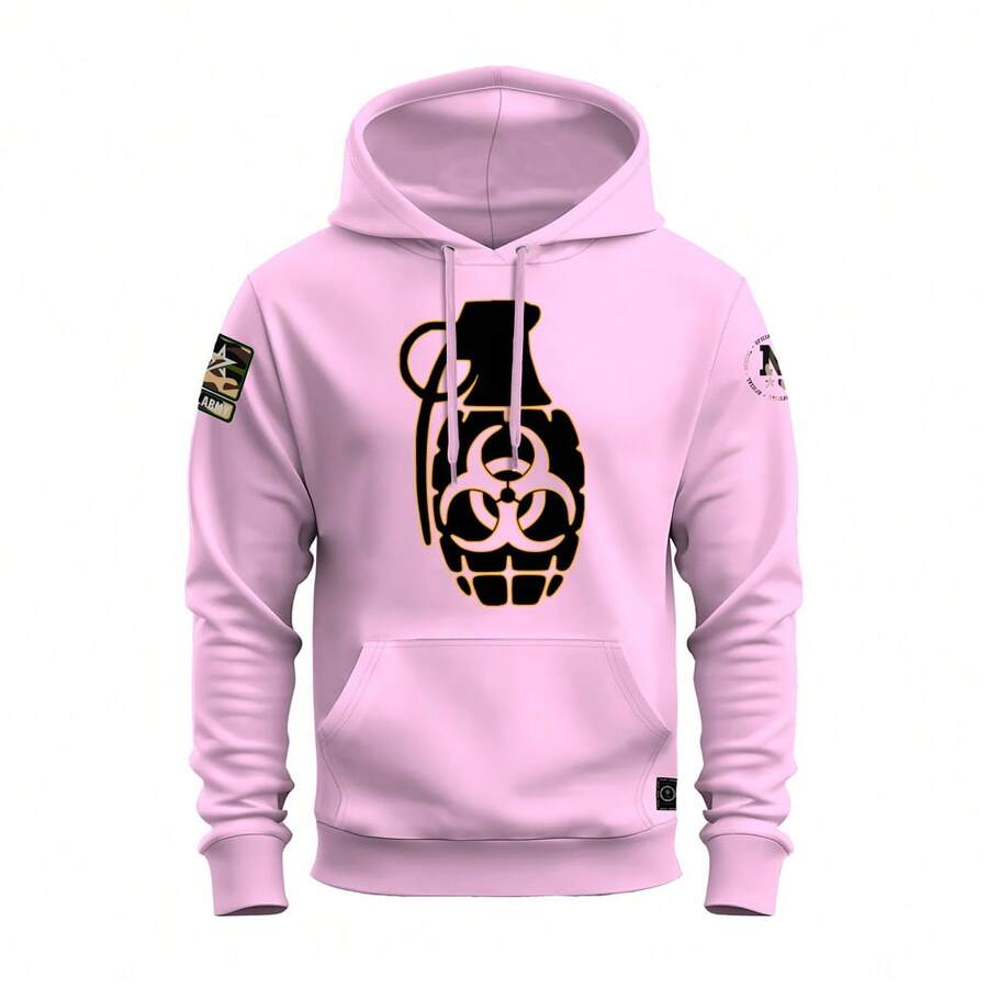 Men Sweatshirts - 淺粉色 - 查看 1