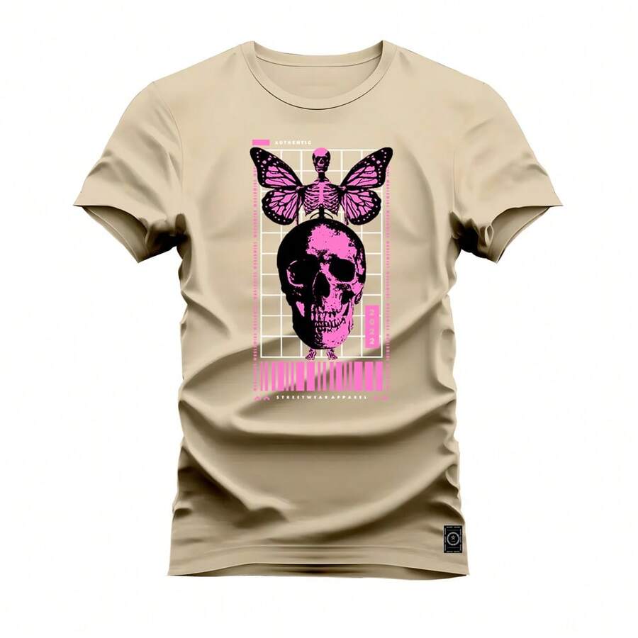 Men T-Shirts - 卡其色 - 查看 1