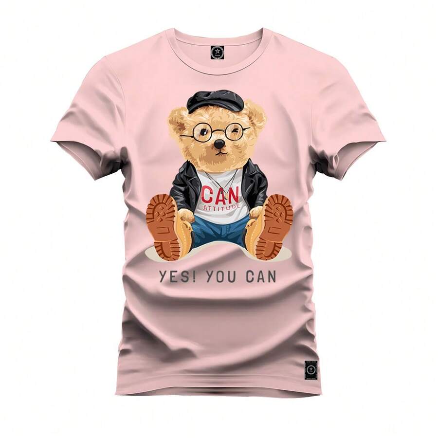 Men T-Shirts - Màu Hồng baby - Xem 1