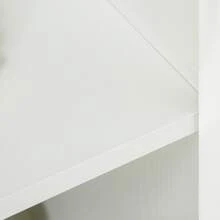 Vinsetto Tủ văn phòng đa năng có khóa, tủ đựng hồ sơ 2 cửa với kệ gỗ bên trong, màu trắng, 80x40x80cm - trắng - Xem 8