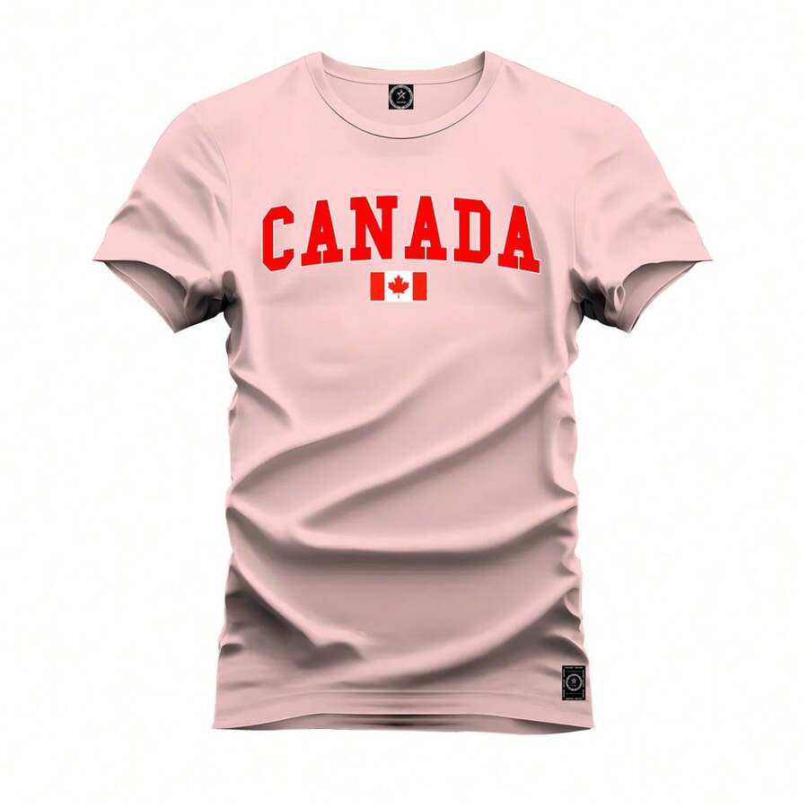 Men T-Shirts - 淺粉色 - 查看 1