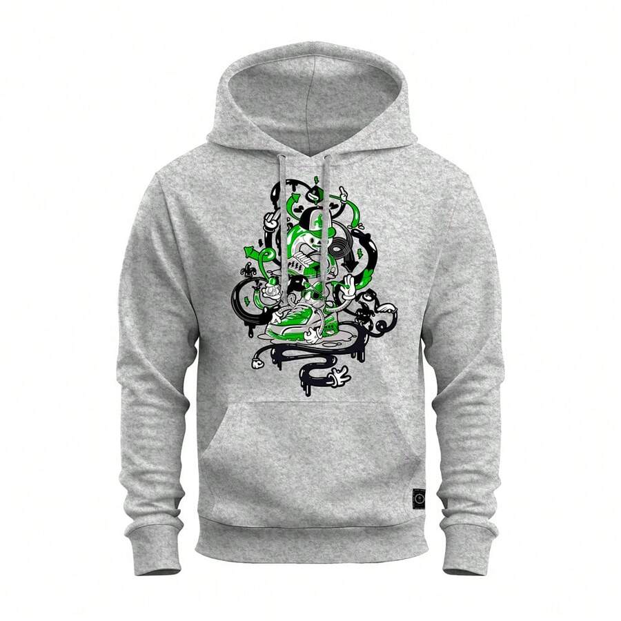 Men Sweatshirts - 灰色 - 查看 1