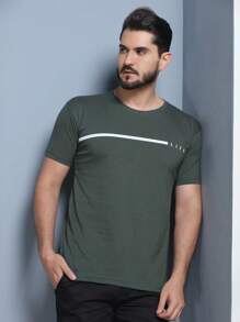 Men T-Shirts - 綠色 - 查看 4