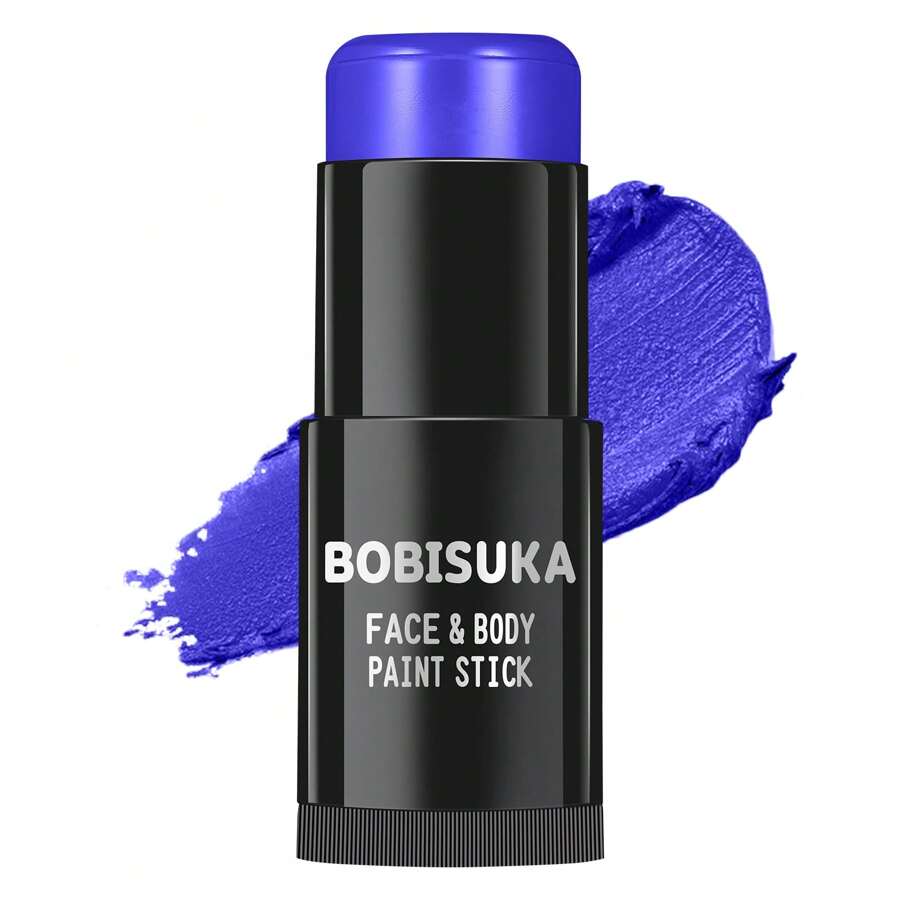 Face Body Paint Stick, Makeup Eye Black Sticks For Sports, Foundation Face Painting Kit For HalloweenSpecial Effects Cosplay SFX Costume Stage - Xanh đậm - Xem 1