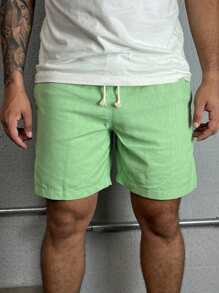 Men Shorts - Mint Green - View 1