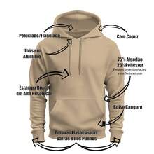 Men Sweatshirts - Màu be - Xem 3