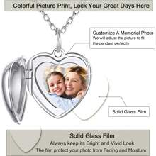 Custom Picture/Photo Locket Necklace For Women, Lockets Necklace For Women That Hold Pictures, Gold/Silver Personalized Engrave Memorial Photo Lockets Pendant For Kids Girls,Silver,Stylish,Colorful,Vintage,Simple,Unisex,Casual,Cuties,Custom,Personalized,Unique,Ideal Gifts For Him,Ideal Gifts For Her,Her,Boyfriend,Girlfriend,Dad,Mom,Family,Friends,For Anniversaries,For Birthdays,For Graduation,For Prom,For Party,Stainless Steel Jewelry