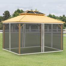 Outsunny Canopies, Gazebos, Pergolas & Accessories - Black - View 1