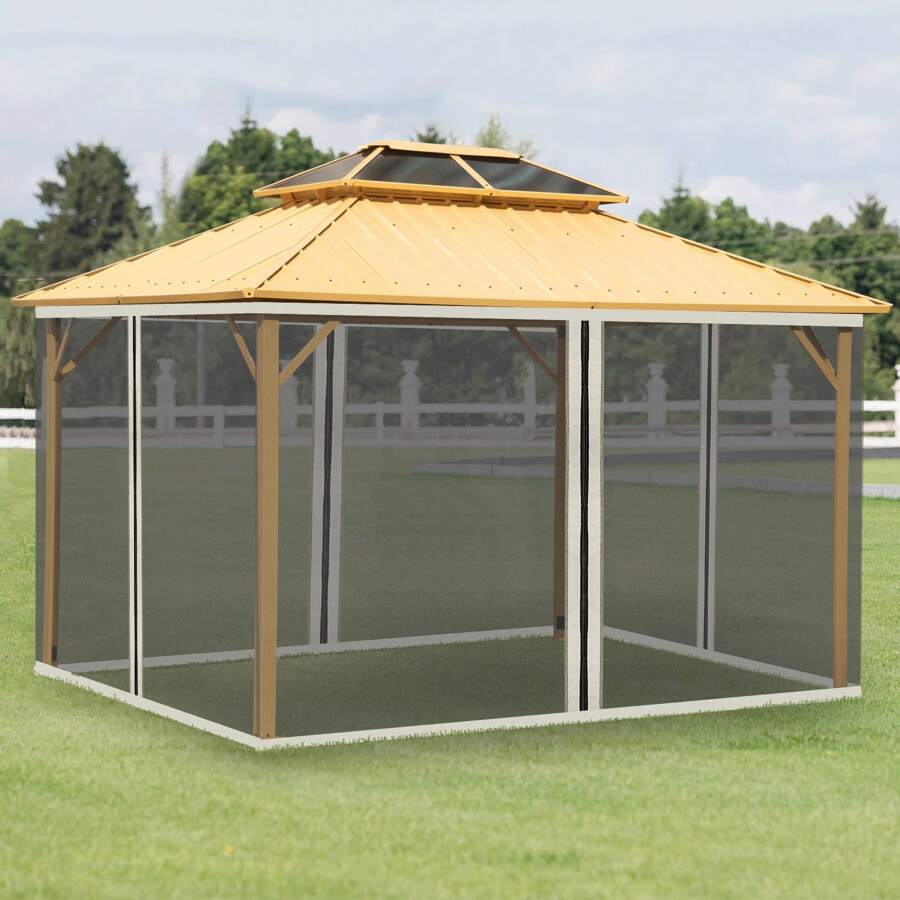 Outsunny Canopies, Gazebos, Pergolas & Accessories - Black - View 1