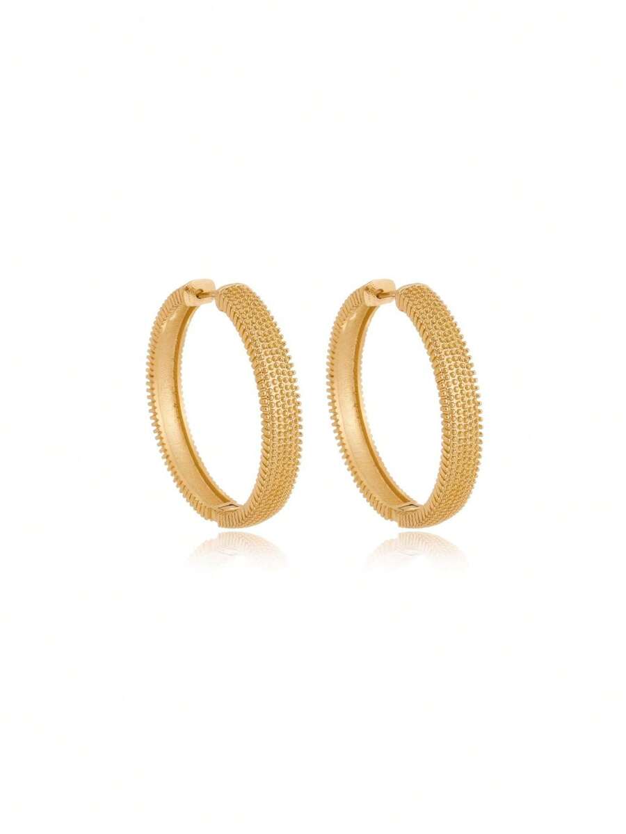 Stud Earrings - 金色 - 查看 1