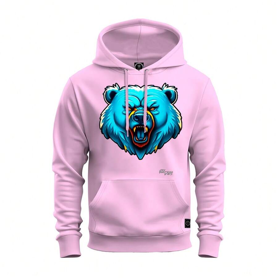 Men Sweatshirts - Màu Hồng baby - Xem 1