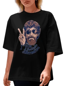 Women T-Shirts - 黑色 - 查看 1