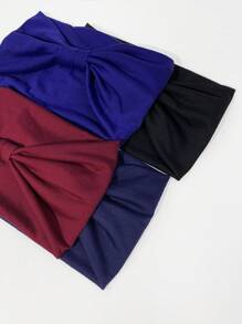 1pc/4pcs Stretchy Knit Wide Headband,Gym
