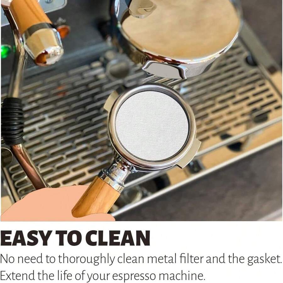 100 Pcs Coffee Paper Filter For Espresso Coffee Maker, 51mm 53mm 58 Mm