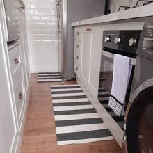 Kitchen Rugs - 自然色和黑色 - 查看 3