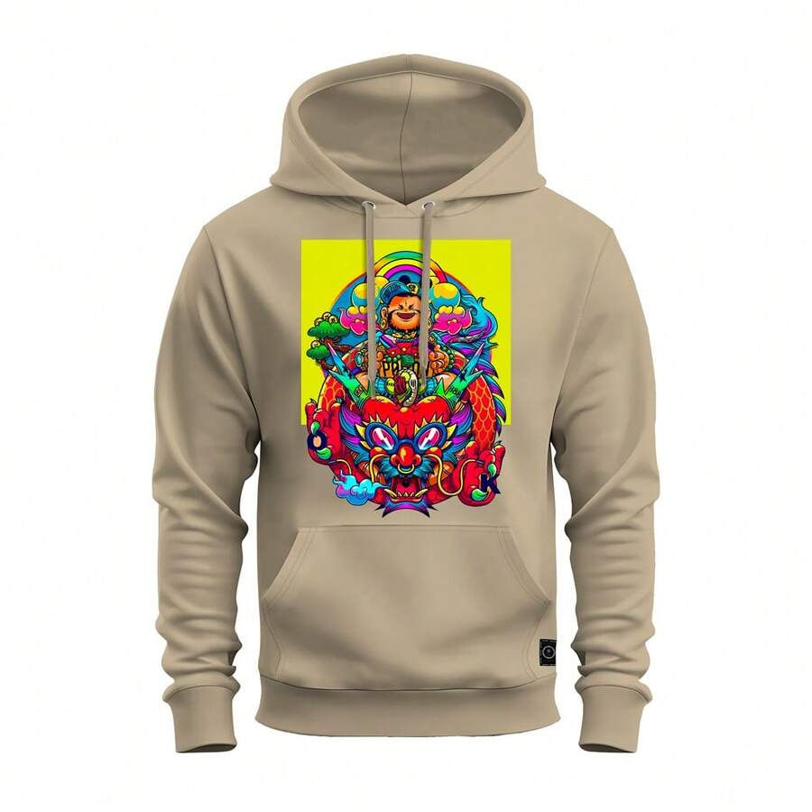 Men Sweatshirts - 米色 - 查看 1