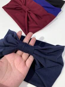 1pc/4pcs Stretchy Knit Wide Headband,Gym
