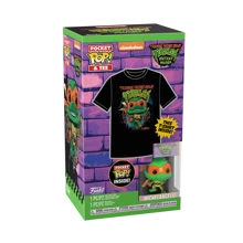 Funko Cartoon TMNT Printed Men's Crewneck T-Shirts And Pocket Pop Figure Toy - Multicolor - View 5
