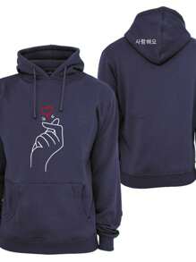 Moletom Canguru Unissex Masculino Feminino Personalizado Frente e Capuz