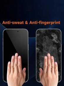 3 Pcs Full Screen Privacy Tempered Glass Screen Protectors Compatible With Iphone - Black - View 4