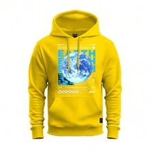 Men Sweatshirts - 黃色 - 查看 1
