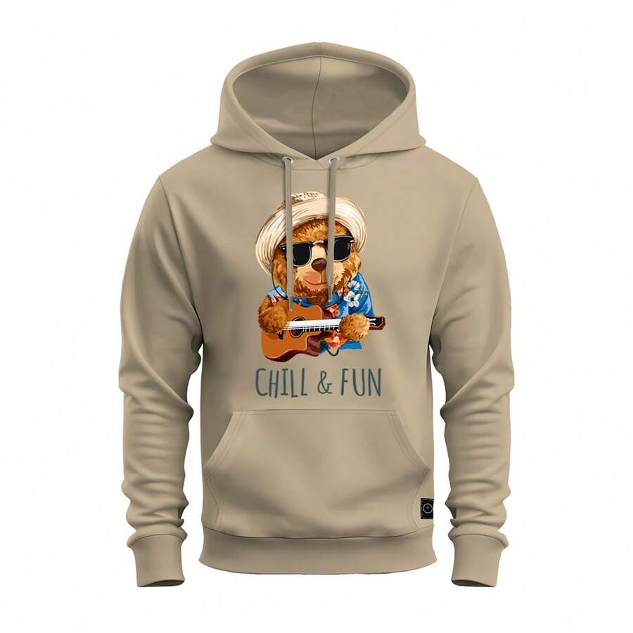 Men Sweatshirts - 米色 - 查看 1