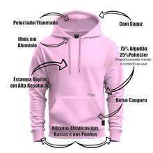 Men Sweatshirts - Màu Hồng baby - Xem 3