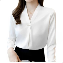 Blusa Mujer Moda Manga Larga - Blanco - Ver 1