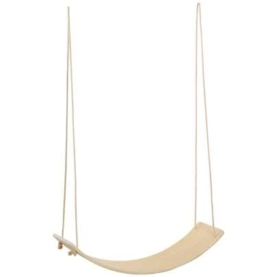 HOMCOM Wood Wobble Board With Ropes, Balance Board For Full Body Workout, Multipurpose For Kids And Adults