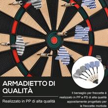 Bersaglio a Freccette Elettronico in PP con 6 Freccette e Tabellone Segna Punti, 44x39.5x2.2cm, Nero - nero - Visualizzare 7