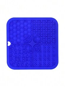 1 Miếng Ngẫu nhiên Silicone Thú cưng Liếm mat , Cốc hút Chiếu ăn thú cưng , Chậm Món ăn Tấm lót , Chó Liếm Cái mâm - Nhiều màu - Xem 10