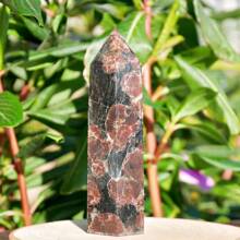 1 Miếng 120g Tự nhiên Đá thạch lựu Thạch anh Tòa tháp Cây đũa phép Lục giác Điểm Đối với Thiền Đồ trang trí Nhà  Đồ trang trí Mẫu vật khoáng sản Pha lê Chữa bệnh Tim Đá quý Qủa tặng Đối với Sư Tử , Chòm sao Xử Nữ , Ma Kết , Bảo Bình - 120g - Xem 15