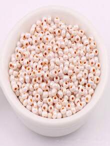 330 cái 3MM Siêu Tốt Mẫu vật liệu sản xuất Óng ánh Kem Màu sắc Hạt thủy tinh 8/0 Tròn Hạt thủy tinh Đối với DIY Kết cườm - 3 mm - Xem 25