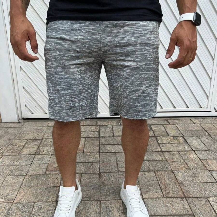 Men Shorts - 灰色 - 查看 1