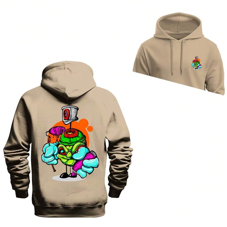 Men Sweatshirts - 米色 - 查看 1