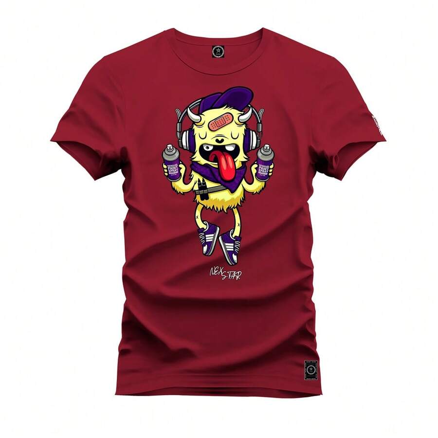 Men T-Shirts - 紅色 - 查看 1