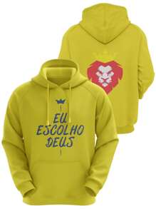 Men Hoodies - Màu vàng - Xem 4