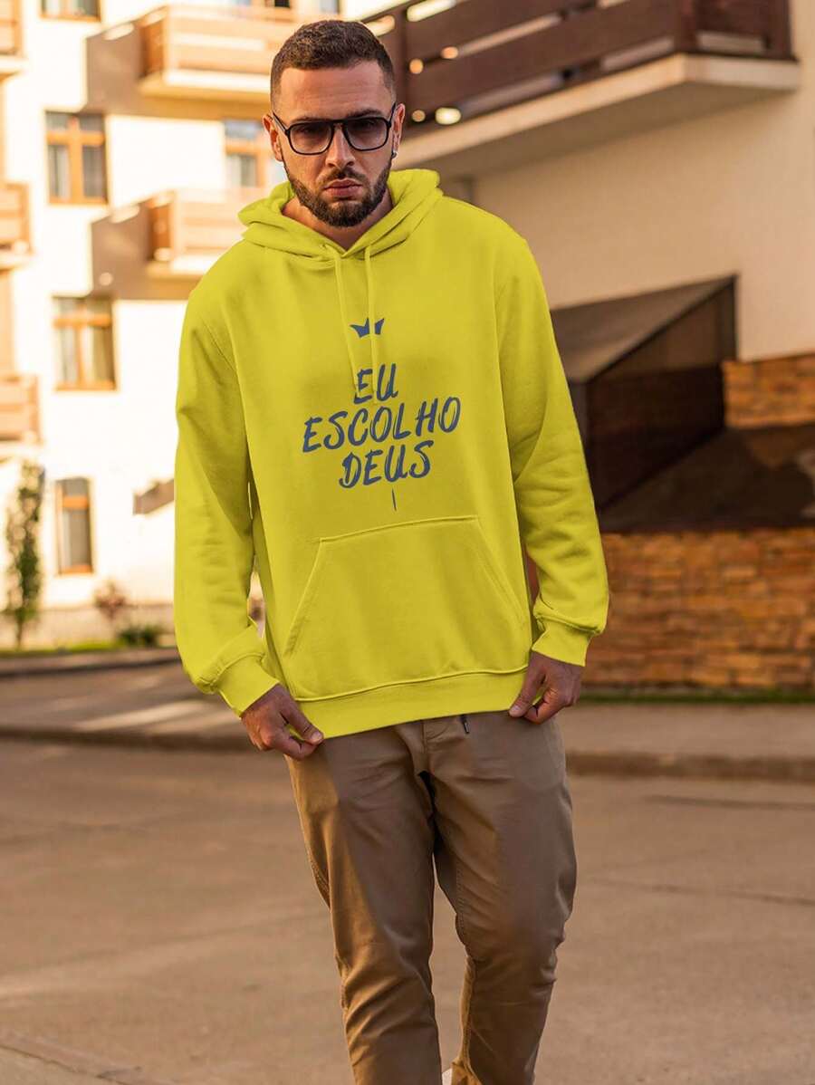 Men Hoodies - Màu vàng - Xem 1