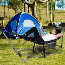 Portable Folding Hammock With Hammock Stand - 黑色 - 查看 3