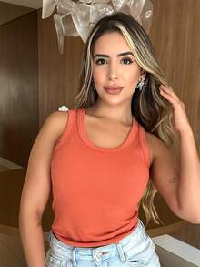 liberty moda Women Tank Tops & Camis - màu cam đậm - Xem 5