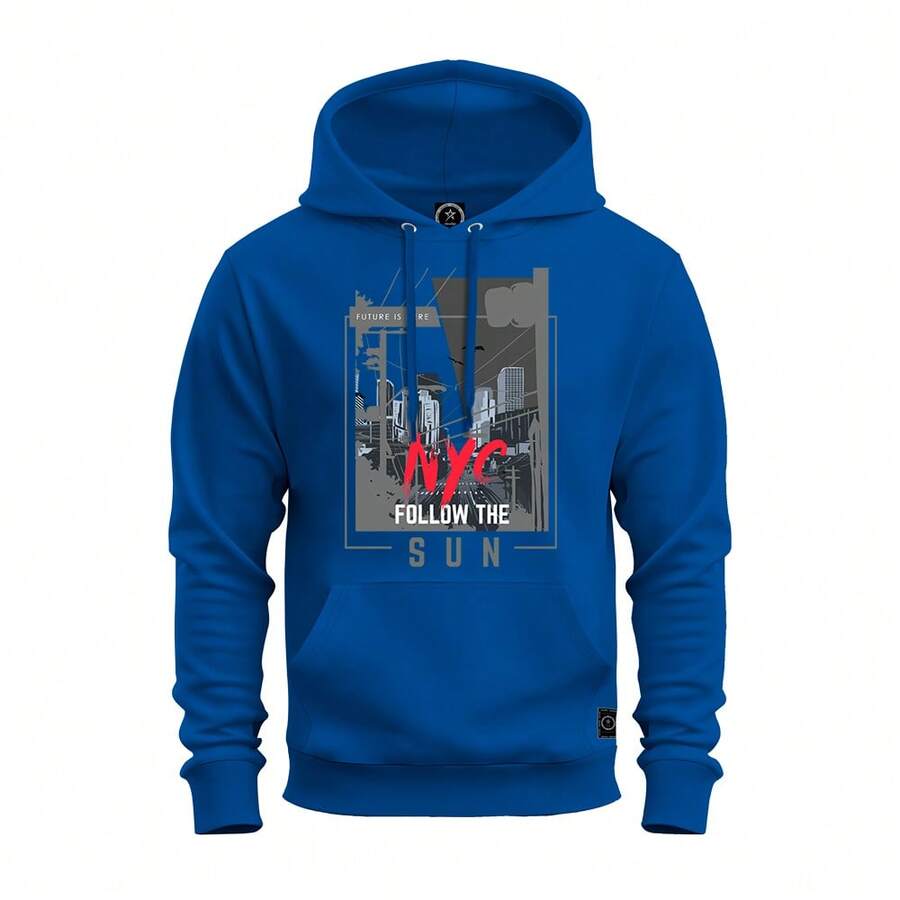 Men Sweatshirts - 藍色 - 查看 1
