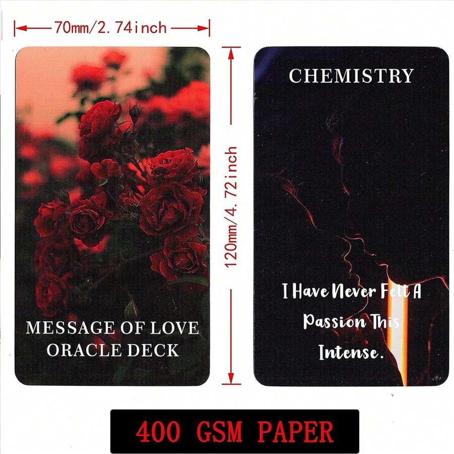 Love Message Of Love Oracle Deck 54Cards With Keywords English Version