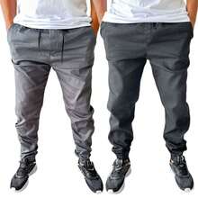 Men Pants - CINZA - PRETO (LISA) - 查看 1